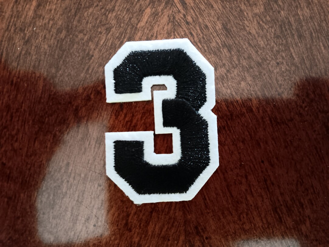 Vintage Number 3 Patch Iron On - Etsy