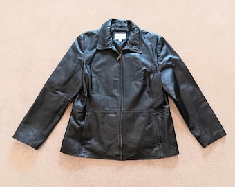 Vintage Worthington Leather Jacket Women's Size L - Etsy