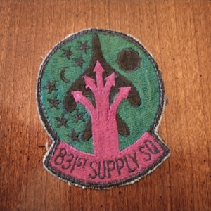 Vintage 831st Supply Squadron Patch