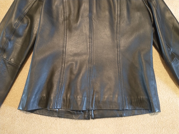 Vintage Sonoma Women's Black Lambskin Leather Jac… - image 6