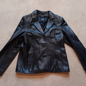 Vintage Wilson&#39;s Leather Women&#39;s Black Leather Jacket Size M