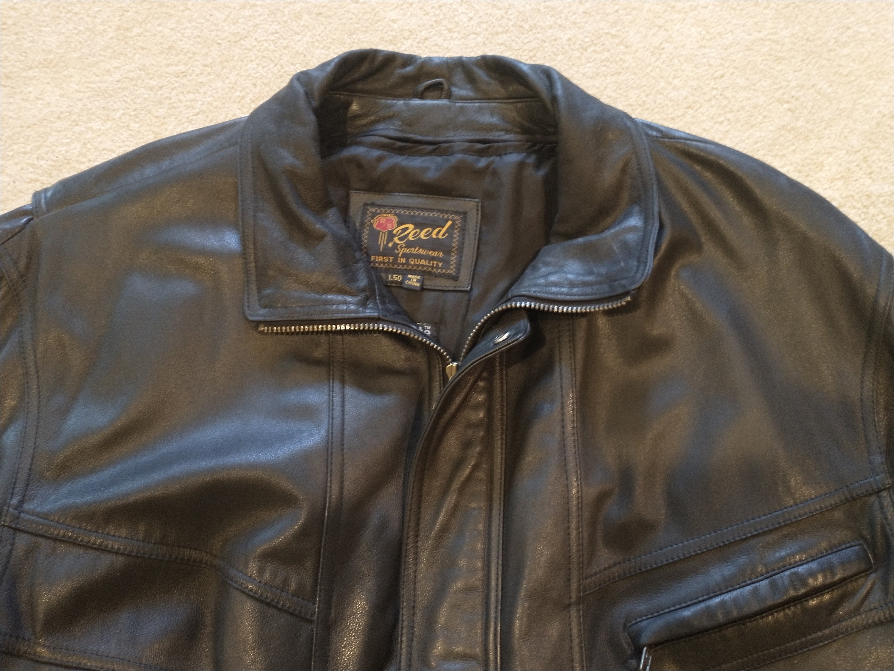 ▪️70’s【REED】 LEATHER JACKET Vintage 70s Reed Sportswear Mens Brown Leather Jacket 4