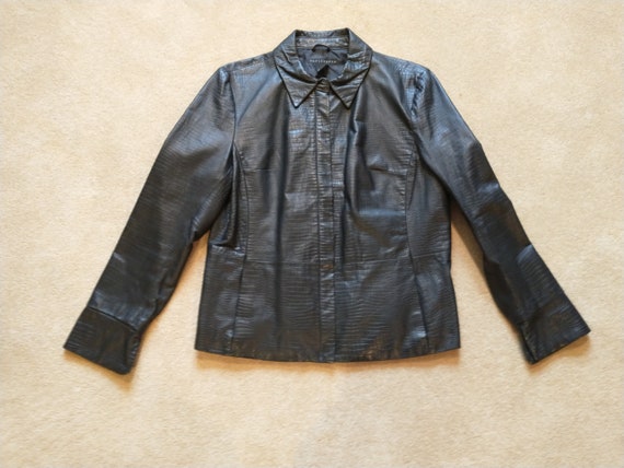 Apostrophe leather jacket hotsell