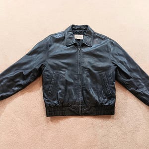 St Johns Bay Leather Jacket - Etsy