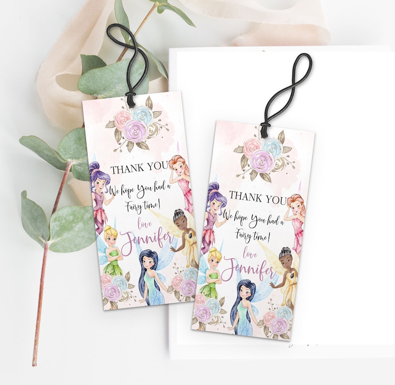 Fairy Birthday Welcome Sign Party Invites Magical Tinkerbell Enchanted ...