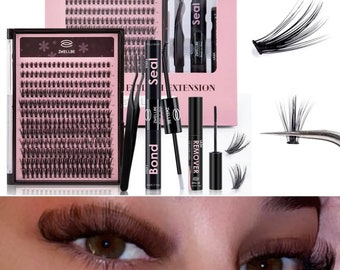 DIY Lash Extension kit at home, travel, on the go, false lashes, FREE WORLDWIDE shipping!