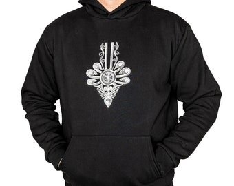Men's hoodie, embroidered, regional, for a man, folk, embroidered, high-land style, regional embroidered men's sweatshirt, polish design, handmade