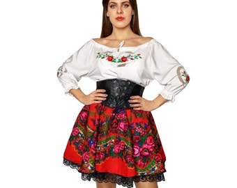 Traditional polish folk skirt highlander "CLEO" tulle skirt,skirt,flower skirt,regional,tradition,folklore,handmade,flowers