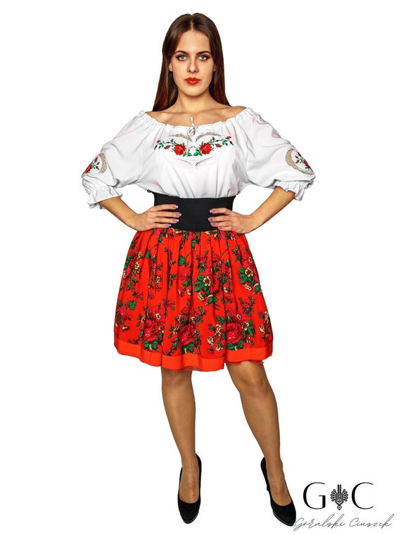 Traditional Polish Folk Skirt Highlander 