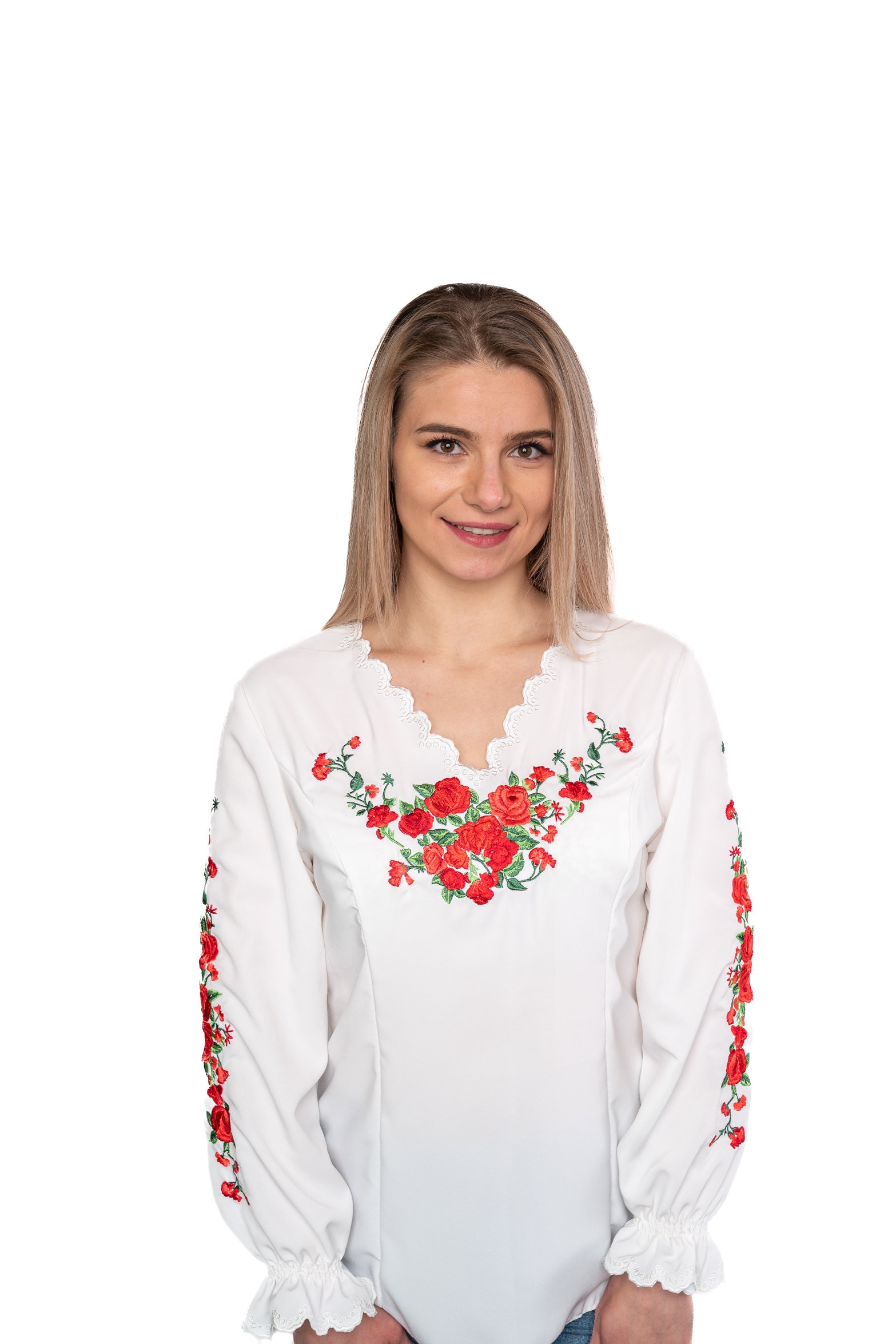 Polish Folk,woman Shirt,embroidery Blouse, Highlander Blouse
