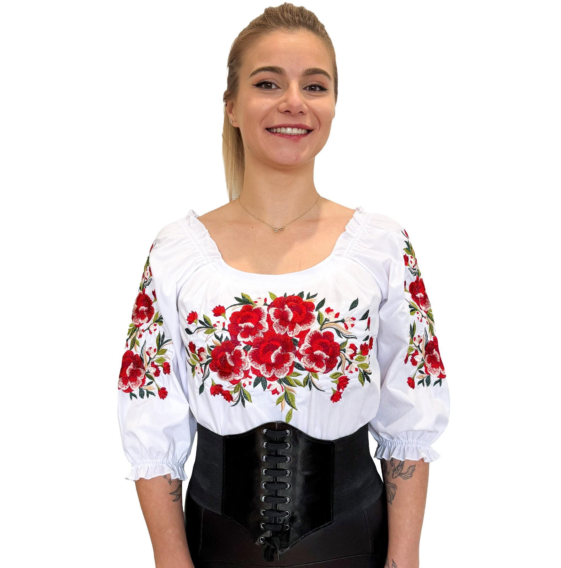 Polish Folk,woman Shirt,embroidery Blouse, Highlander Blouse