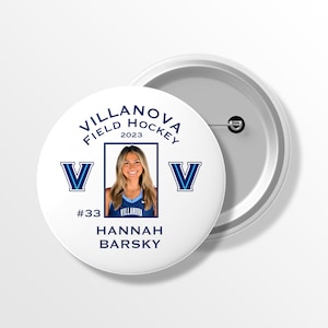 Sports Team Spirit Buttons | Personalized Button | Senior Night | High School Sports | College Sports | Field Hockey | Classic