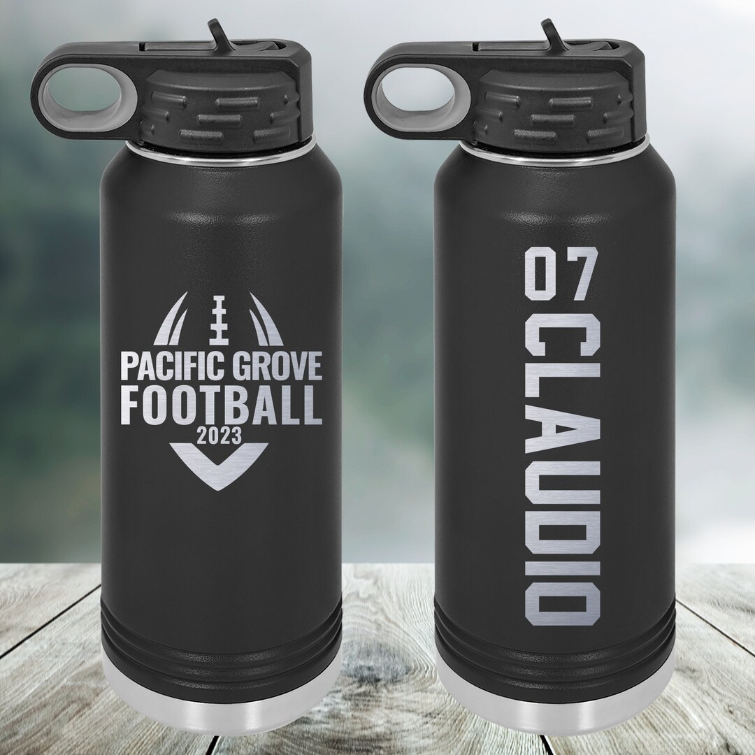 Personalized Sports Water Bottle Engraved Custom Logo Etsy