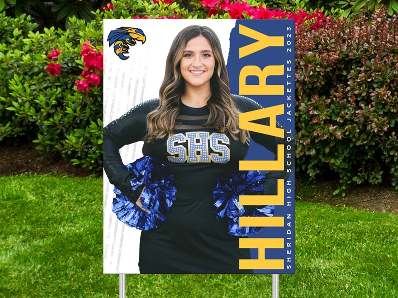 Printed Sports Yard Sign Personalized Team and Individual Etsy