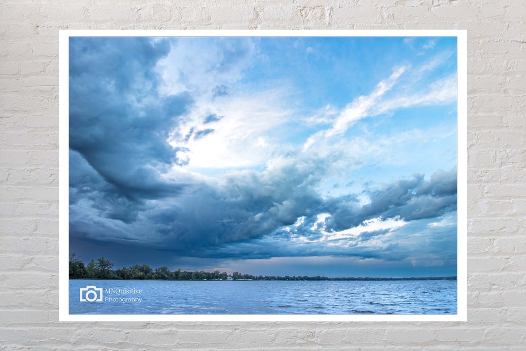 Wall Hangings of Storm Clouds Over Lake Carlos, Landscape Images on Print or Canvas, Alexandria