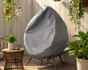 Custom Wicker Egg Chair Cover – Waterproof Made-to-Measure Outdoor Rattan Egg Chair Cover, Heavy Duty Weatherproof Fabric, Any Size