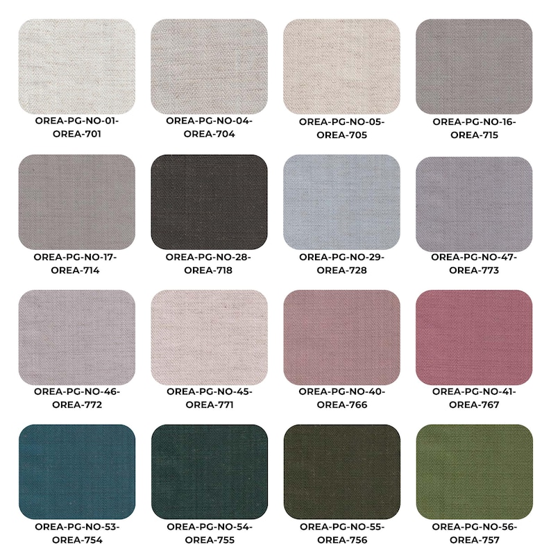 Diverse fabric swatch collection with 16 samples, featuring rich colors and premium textures for home décor, cushions, and window seating.