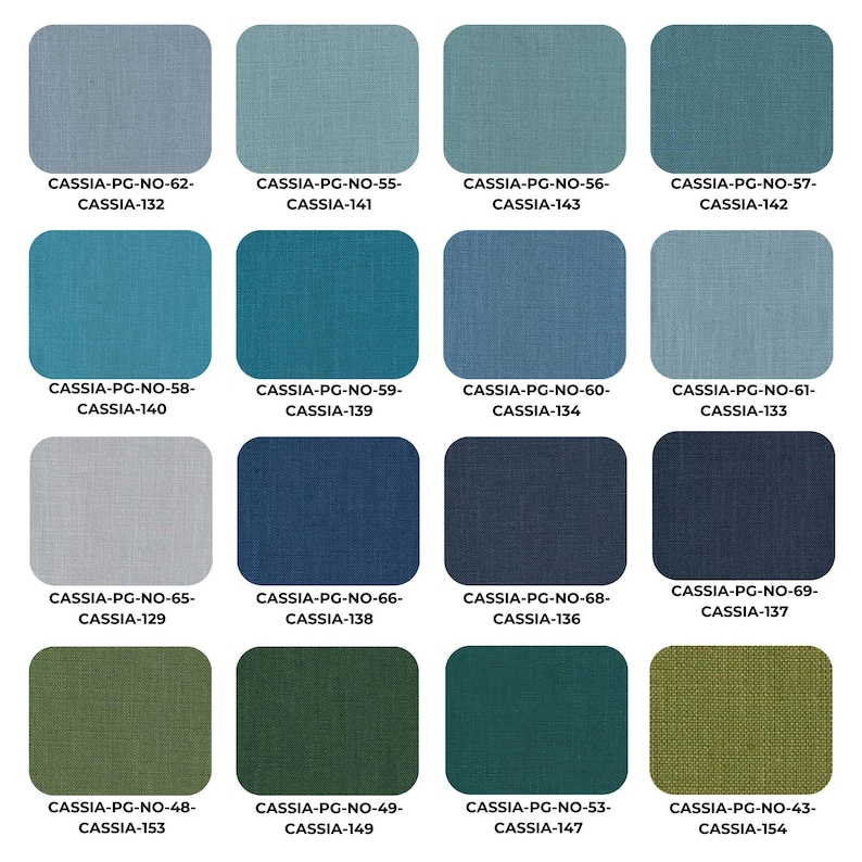 Swatch book with 16 fabric options, showcasing a mix of textures, patterns, and colors for upholstery, cushion covers, and DIY projects.