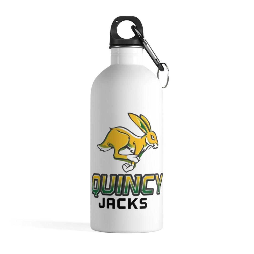 Quincy Jacks Logo Stainless Steel Water Bottle Etsy