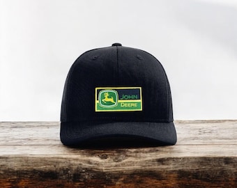 John Deere Snapback Hat | Richardson Mesh Trucker Cap | Classic Farm Logo Hat