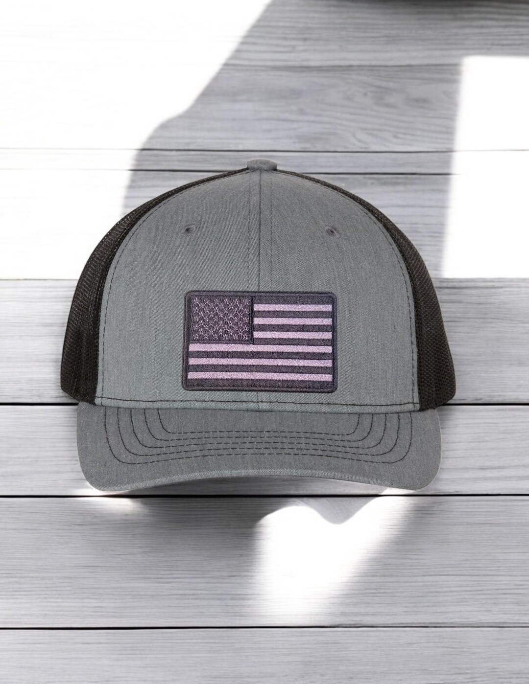 American Flag Snapback Trucker Hat | Yupoong Mesh Cap | Patriotic USA ...