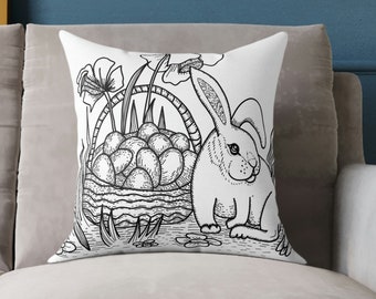 tesco rabbit cushion