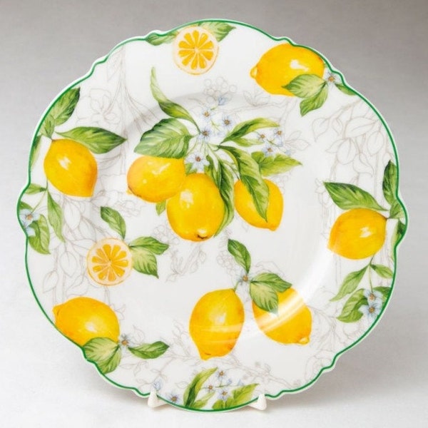 Italian Lemon Plates Etsy