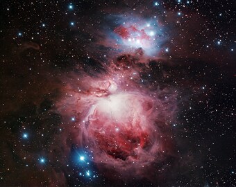 Imagen del espacio exterior de nebulosa y estrellas