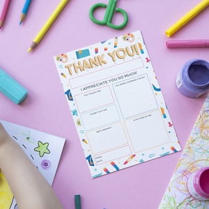 Geschenke für Lehrer, Ende des Schuljahres Dankeskarte für Lehrer Anerkennungswoche, Kindergarten druckbares Geschenk für Lehrer