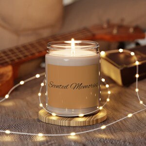 Scented Memories Soy Candles in Reusable Glass Jars - 9oz | Eco-Friendly & Customizable
