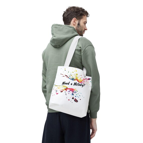 Colorful Splash Tote Bag - Perfect for Notary Publics, Office, Gifts for Notaries, Everyday Use, Fun and Functional