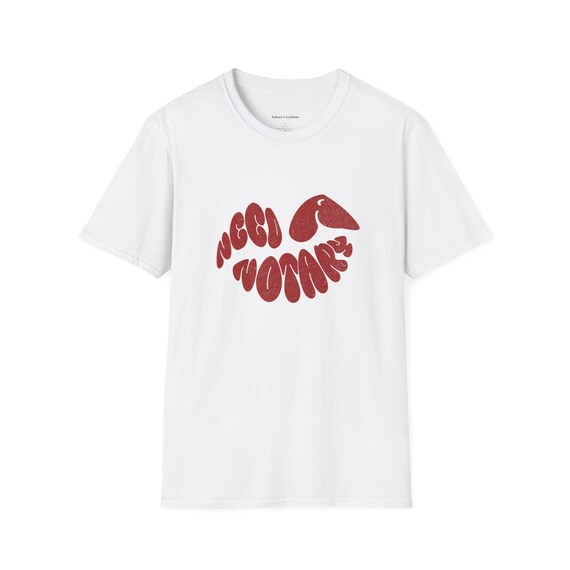 Retro Kiss Graphic T-Shirt, Unisex Casual Tee, Perfect for Gifts, Daily Wear, Festivals, and Love Celebrations