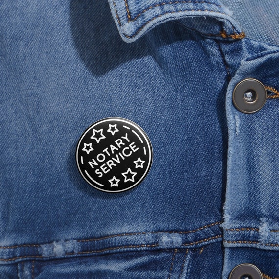 Notary Service Custom Pin Button