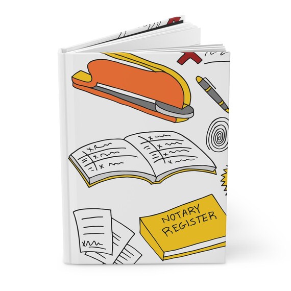 Notary Themed Matte Hardcover Journal Stylish  Personalized for Daily Use
