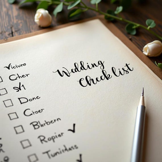 12-18 Month Wedding Checklist – Printable, Minimalist, Planning Template, PDF