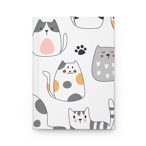 Kitty Kat Design - Matte Hardcover Journal