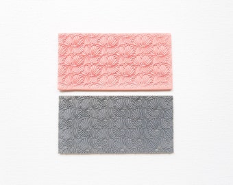 Abstract Floral Pattern Texture Mat for Polymer Clay, Rubber Sheet Mat, Embossing Texture Mat