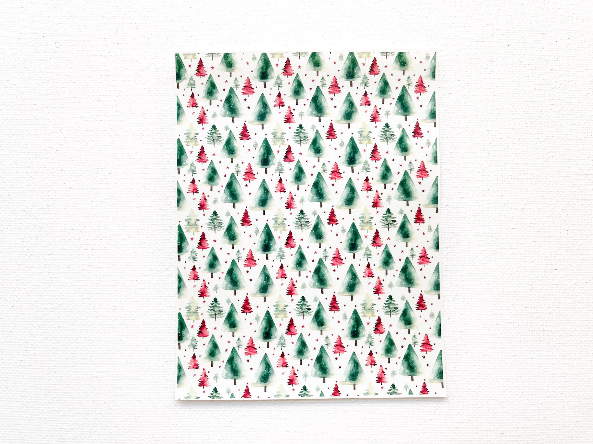 Holly Florals Christmas Clay Transfer Sheet, Water Soluble Transfer Paper,  Polymer Clay Image Transfers, Red Green