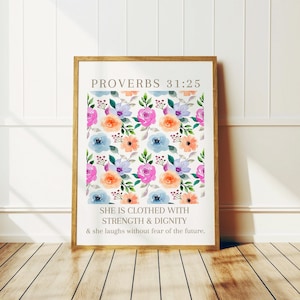 Proverbs 31:25 | Digital Download | She is Clothed With Strength ...