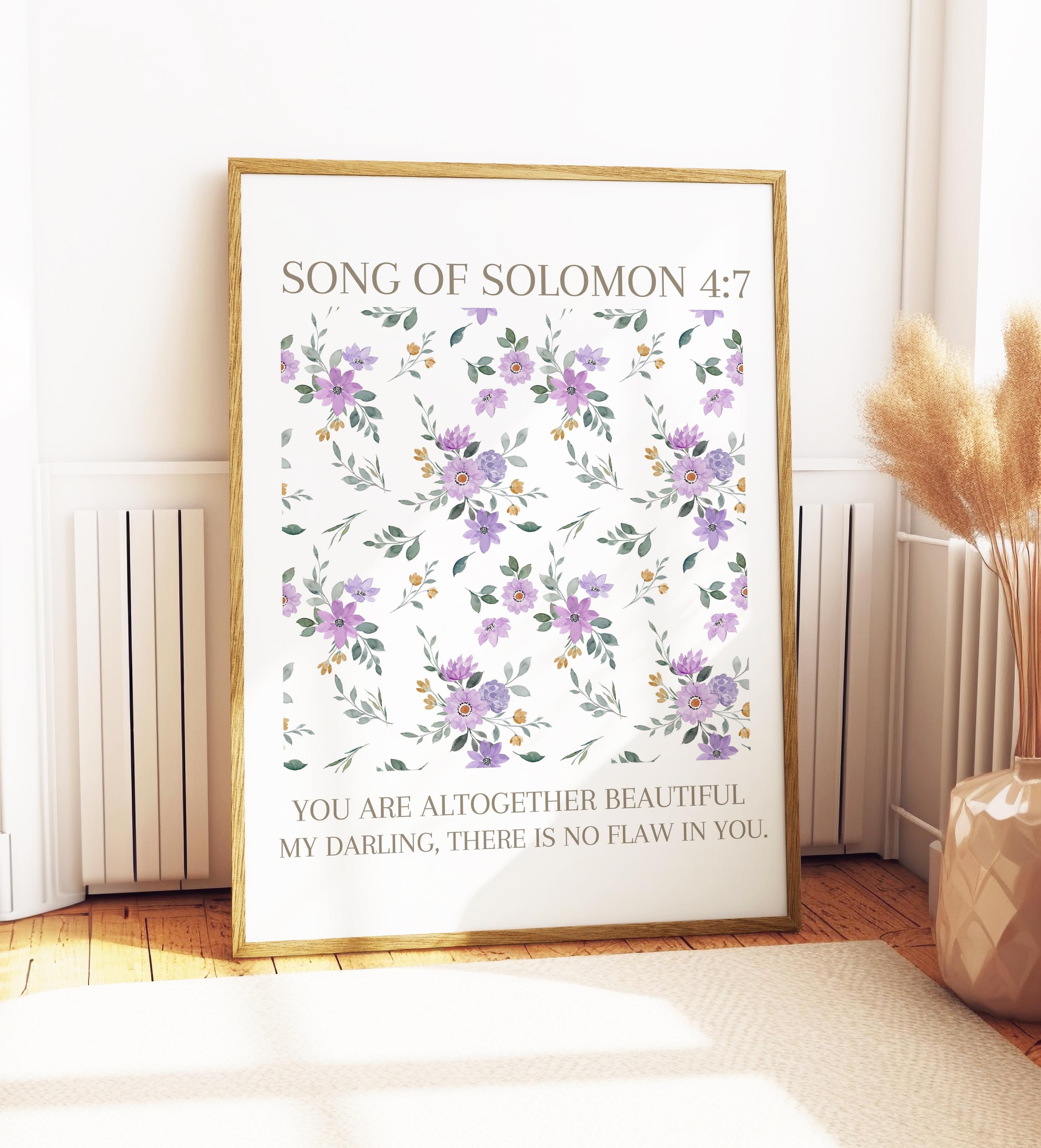 Song of Solomon 4:7 | Physical Print | Altogether Beautiful | Bible ...