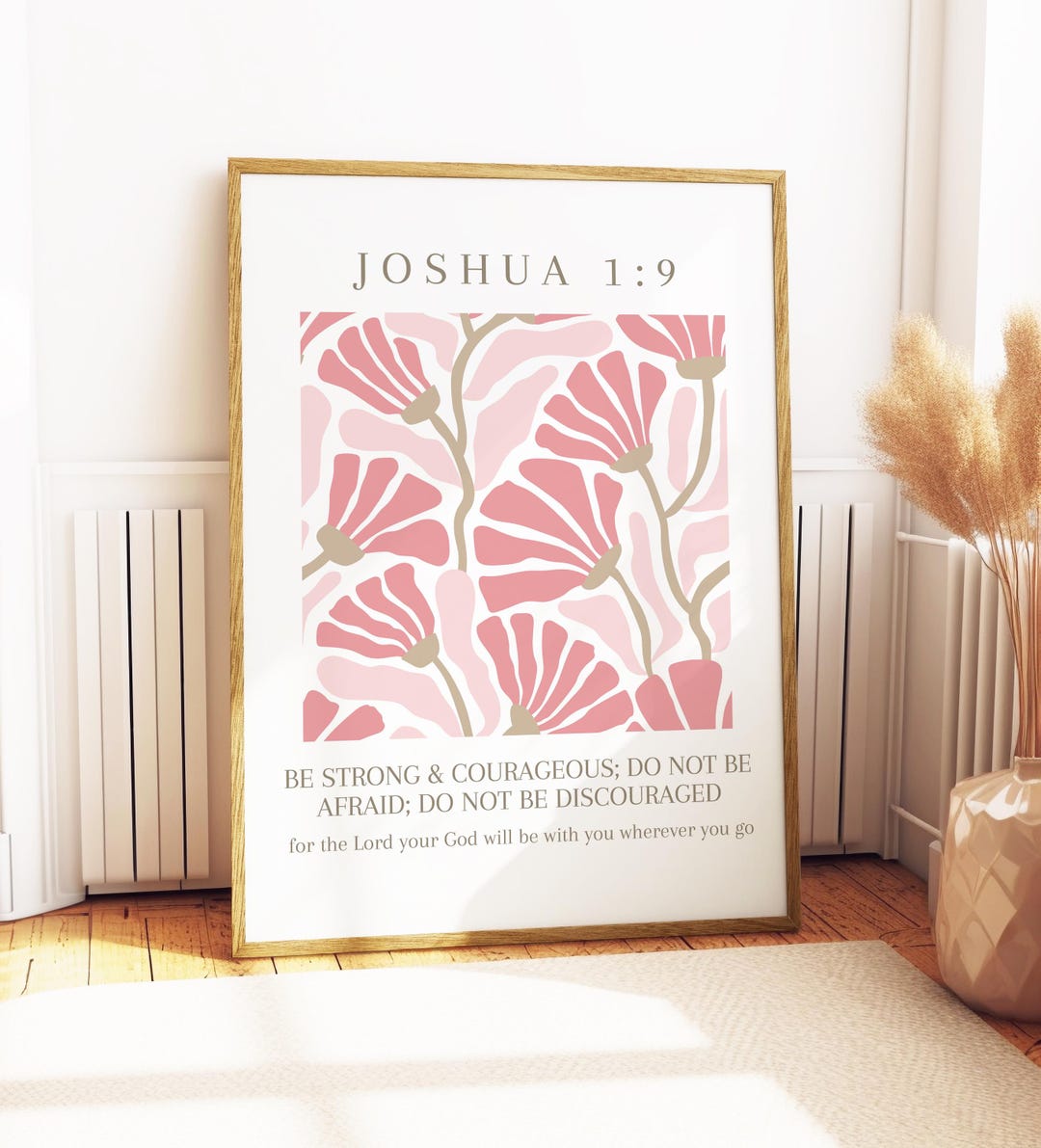 Joshua 1:9 | Digital Download | Be Strong &amp; Courageous | Modern ...