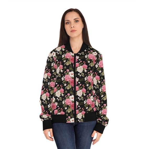 Flower top bomber jackets