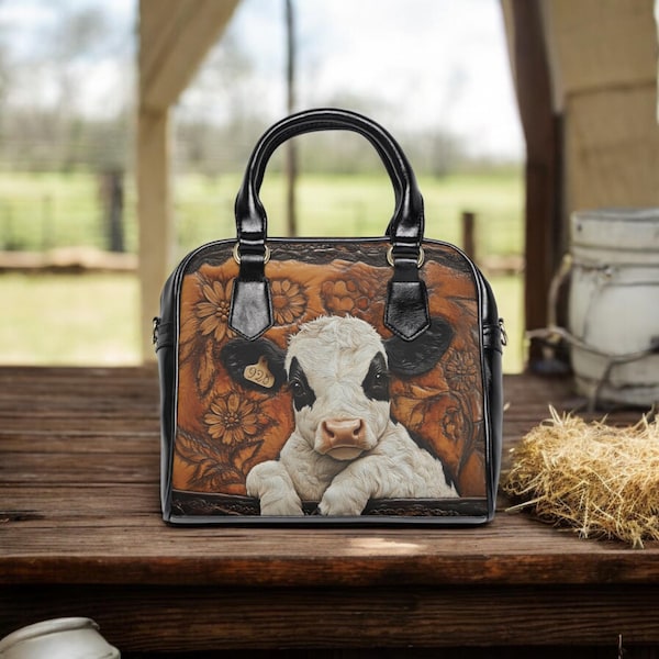 Bébé Pingu Cow Print Purse