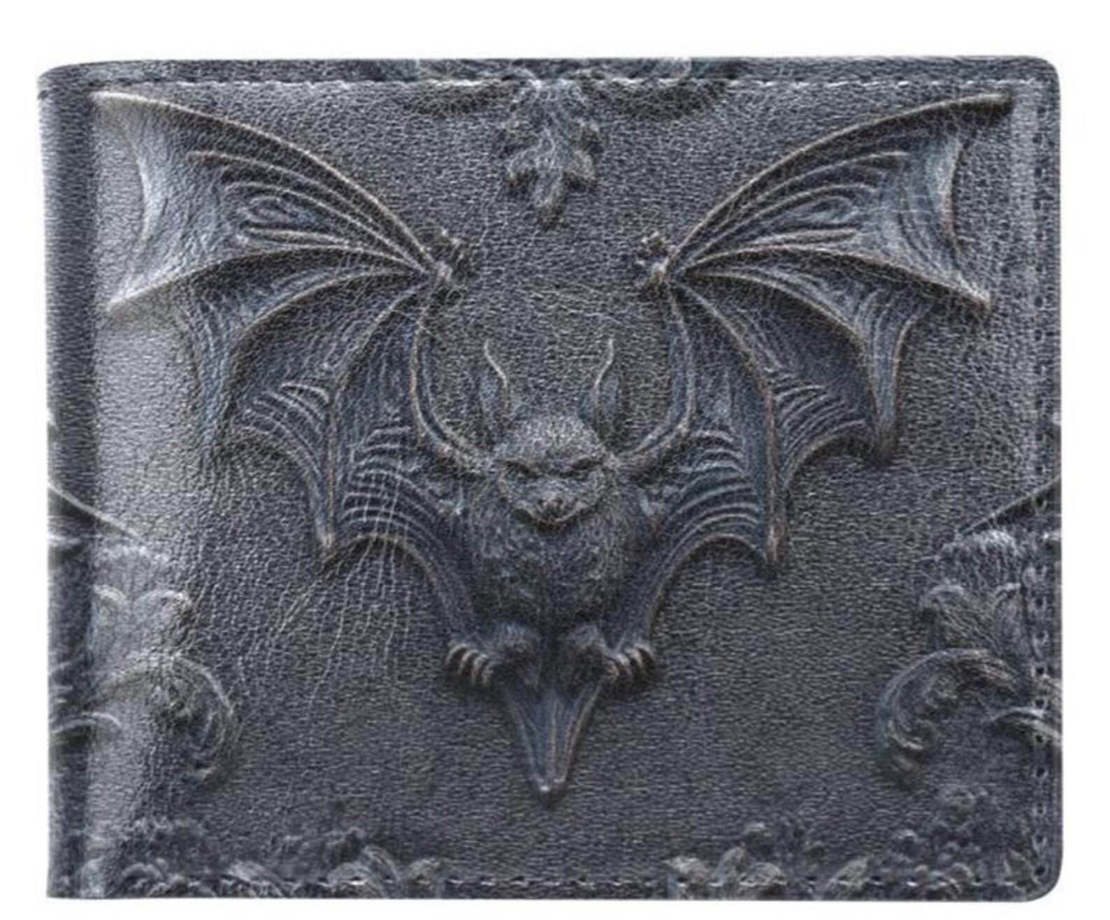 Bat Wallet! Bifold Wallet With Coin Pocket, Gothic Accessory, Horror ...