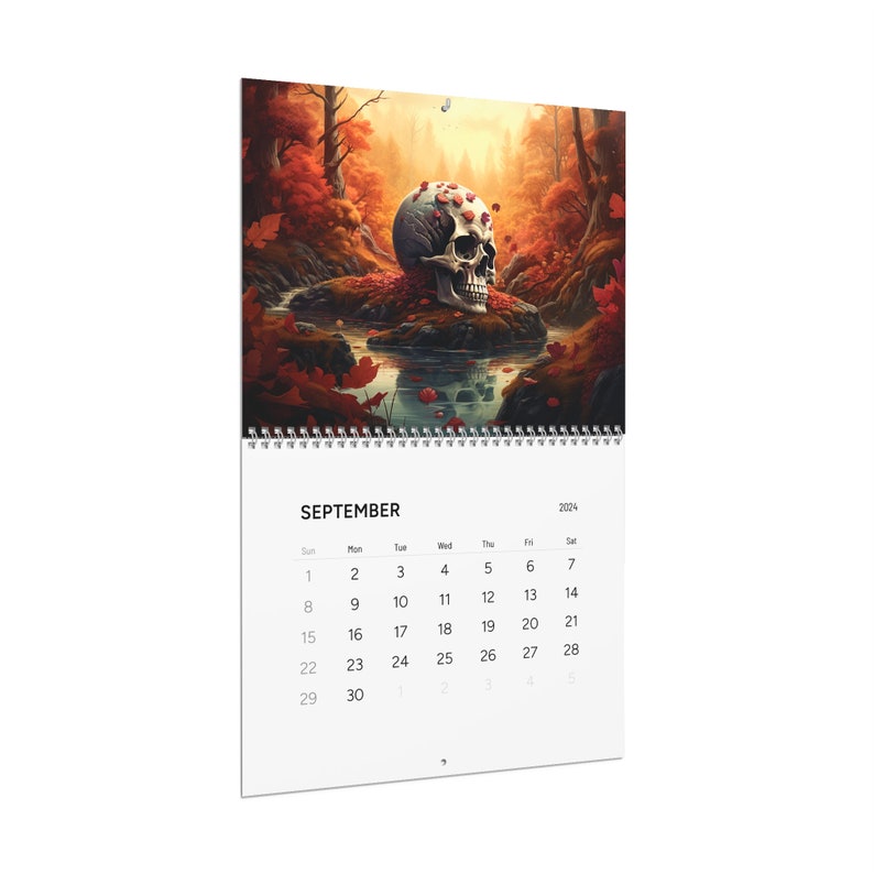 Skull Calendar 2024 Wall Calendar, Skulls, Gothic, Cool Calendar.new