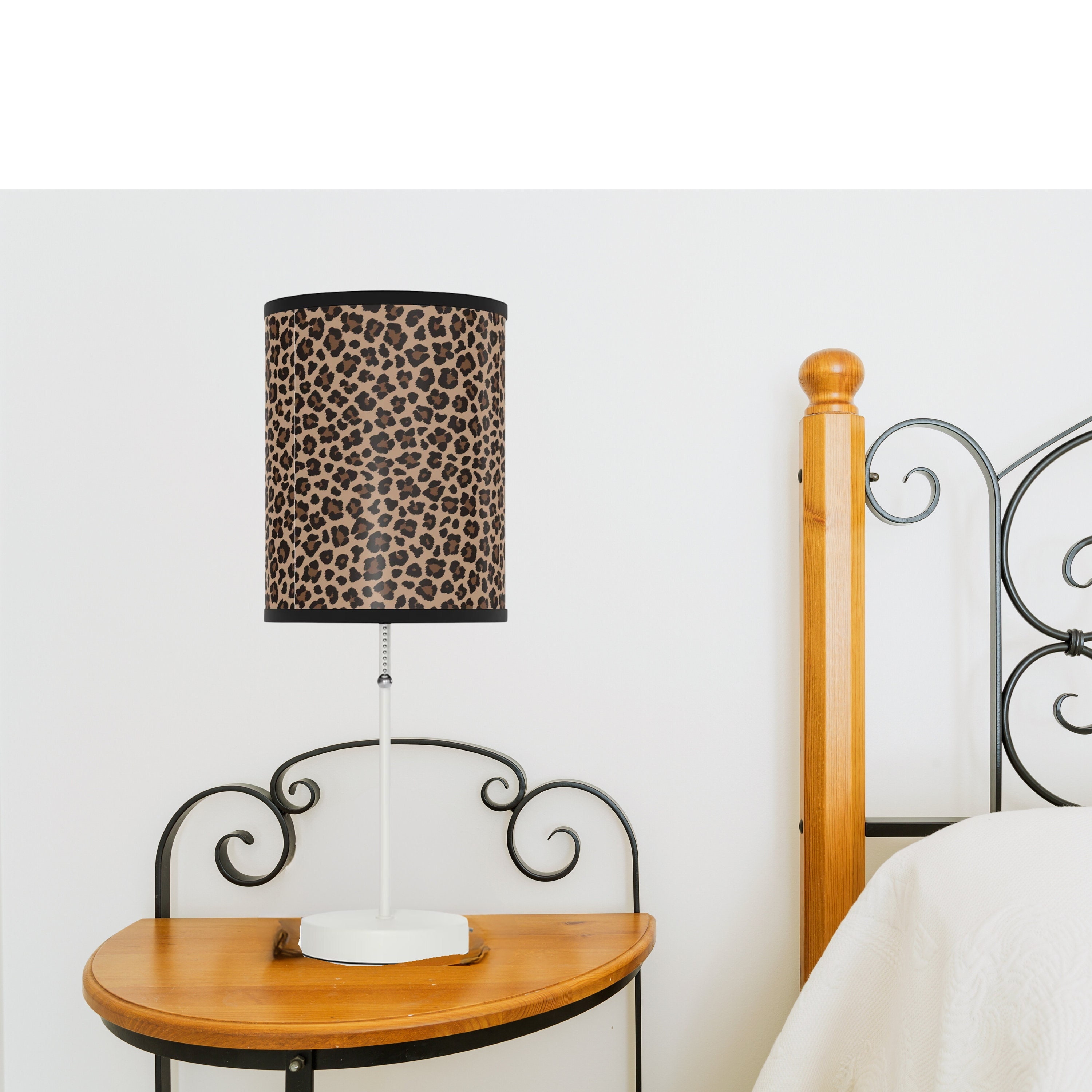 Leopard Print Shade Floor Lampshade Animal Table Lamp Green 