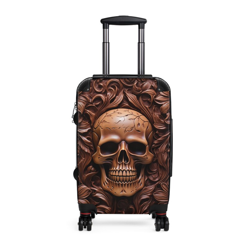 Suitcase Western Skull Luggage. 3 Sizes. Western, Cowboy, Gothic