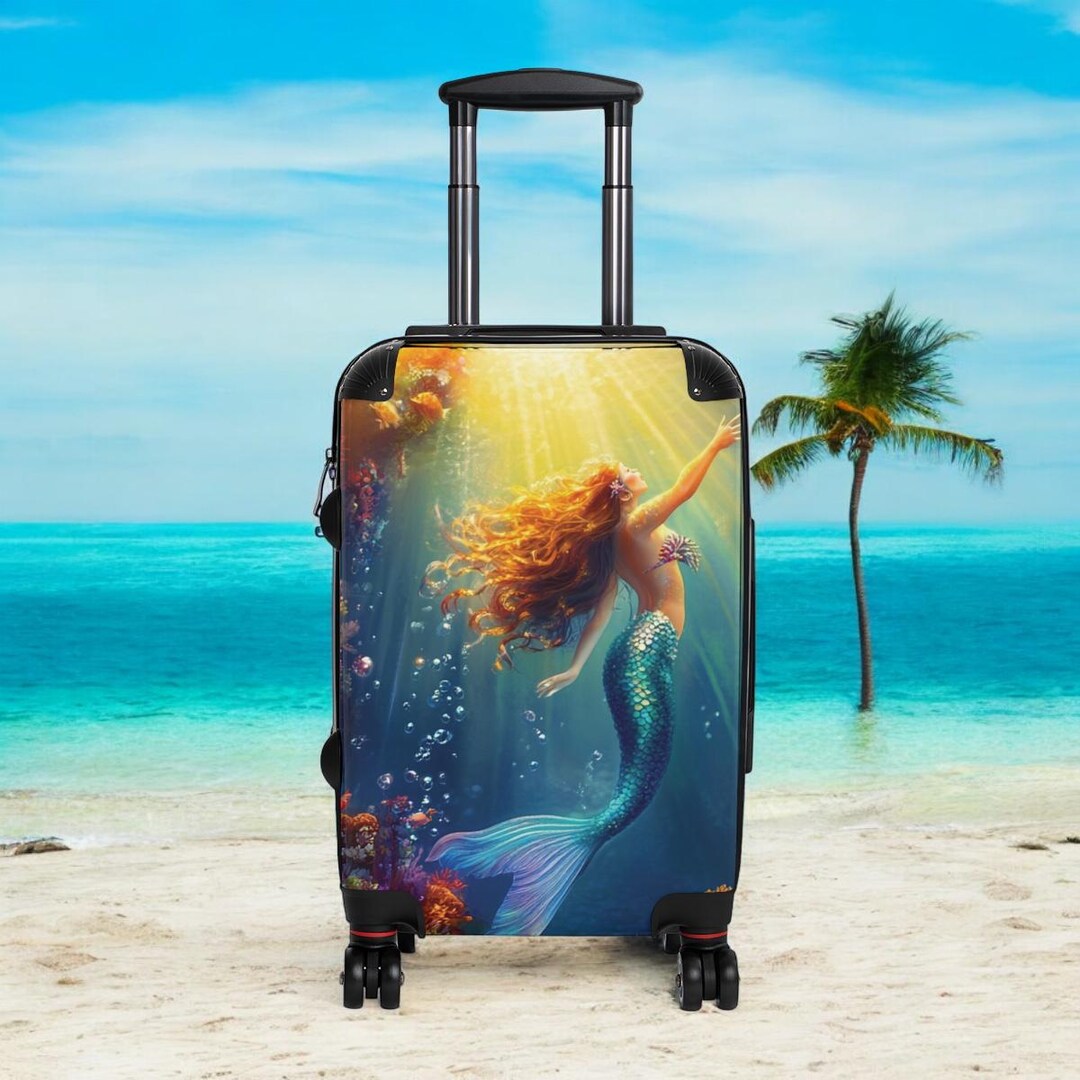 Tropical Mermaid Suitcase Bright Mermaid Luggage. Carry On Expandable All Available. Top Selling Women s Girl s Mermaid Lovers Travel Etsy Canada