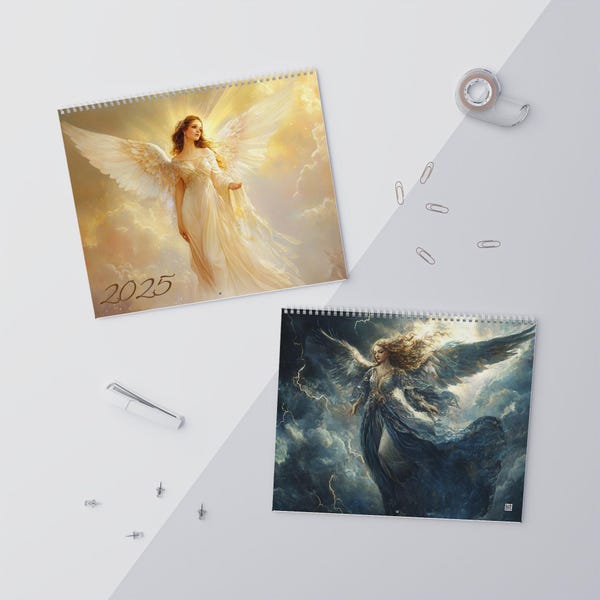 2025 Angel Calendar Etsy