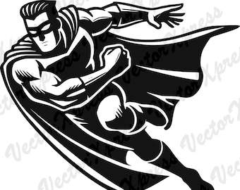Shadow Gaurdian Superhero Silhouette Cut Files: Vector Graphic, Multiple Formats, High-Quality